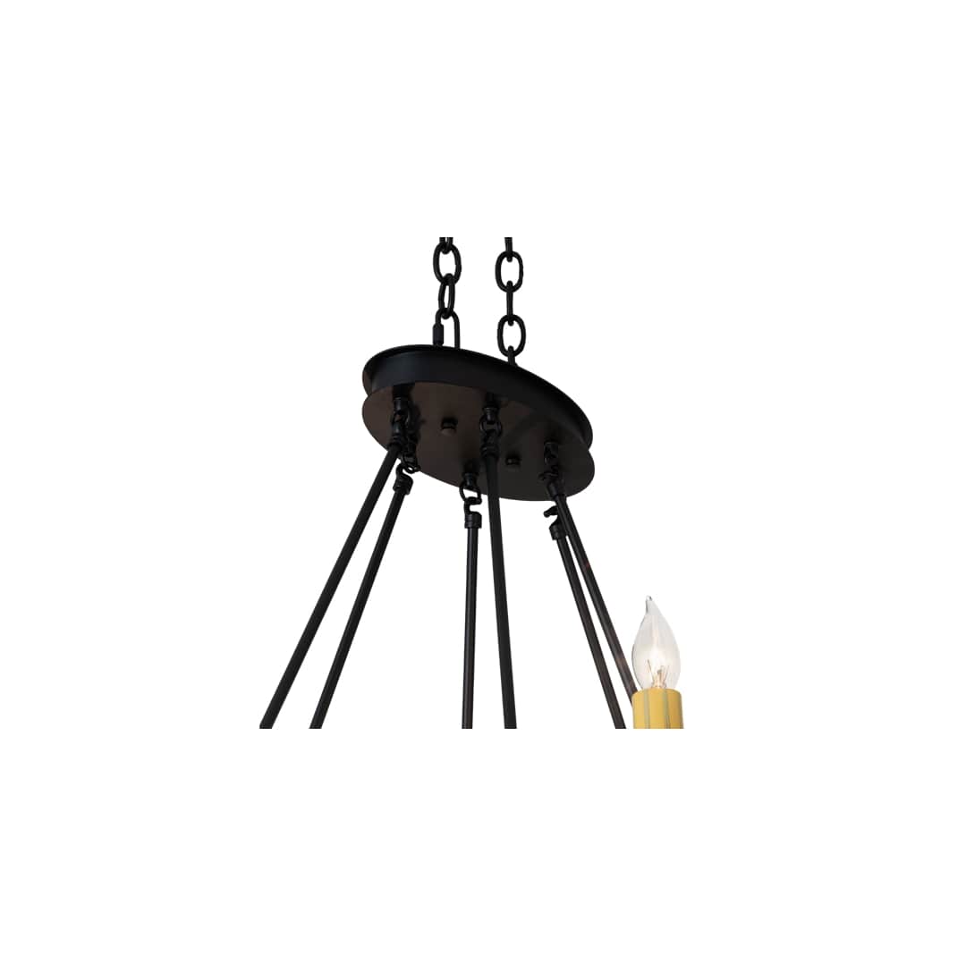 Topridge 6 Light 28" Wide Taper Candle Style Chandelier