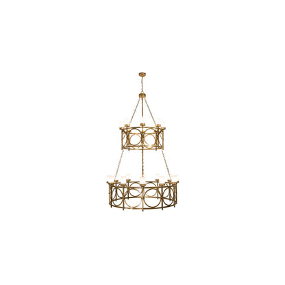 Porta 20 Light 60" Wide Ring Chandelier