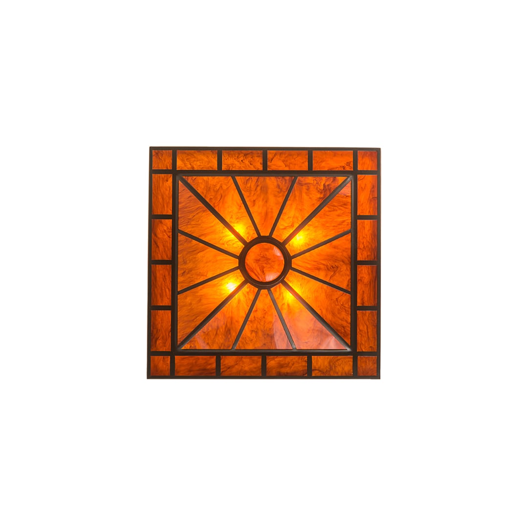 Mission Prime 4 Light 34" Wide Semi-Flush Square Ceiling Fixture