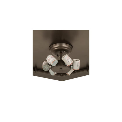 Sonoma 6 Light 36" Wide Flush Mount Ceiling Fixture - Bronze Finish
