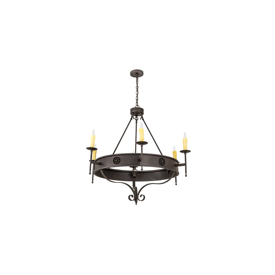 Lorenzo 6 Light 48" Wide Taper Candle Style Chandelier