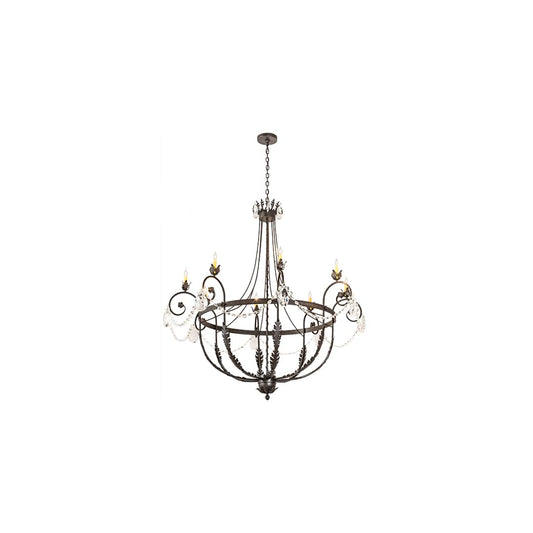 Antonia 8 Light 58" Wide Crystal Candle Style Chandelier