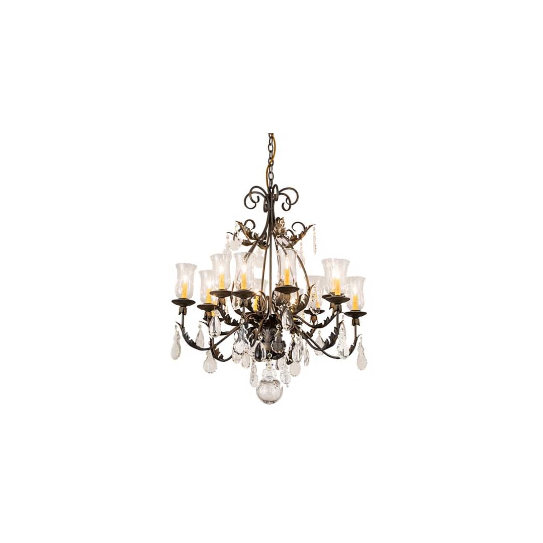 French Elegance 12 Light 36" Wide Crystal Chandelier
