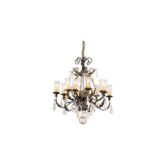 French Elegance 12 Light 36" Wide Crystal Chandelier