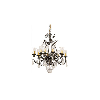 French Elegance 12 Light 36" Wide Crystal Chandelier