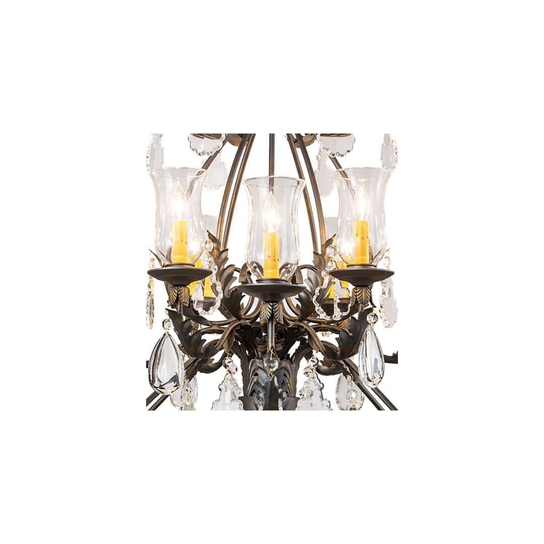 French Elegance 12 Light 36" Wide Crystal Chandelier