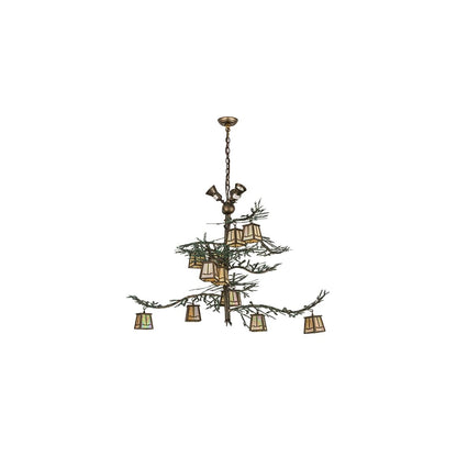 Pine Branch Valley View 12 Light 52" Wide Chandelier