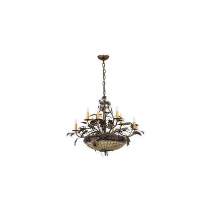 Greenbriar Oak 11 Light 42" Wide Taper Candle Style Chandelier