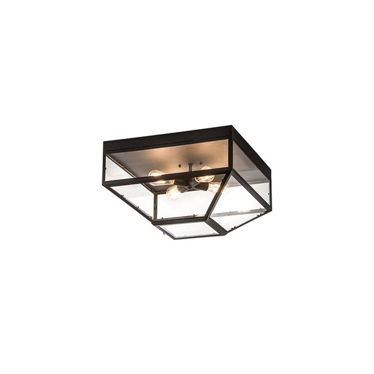 Mission Prime 4 Light 28" Wide Flush Mount Ceiling Fixture