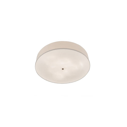 Cilindro 6 Light 42" Wide Semi-Flush Drum Ceiling Fixture with Eggshell Shade - Bronze Finish