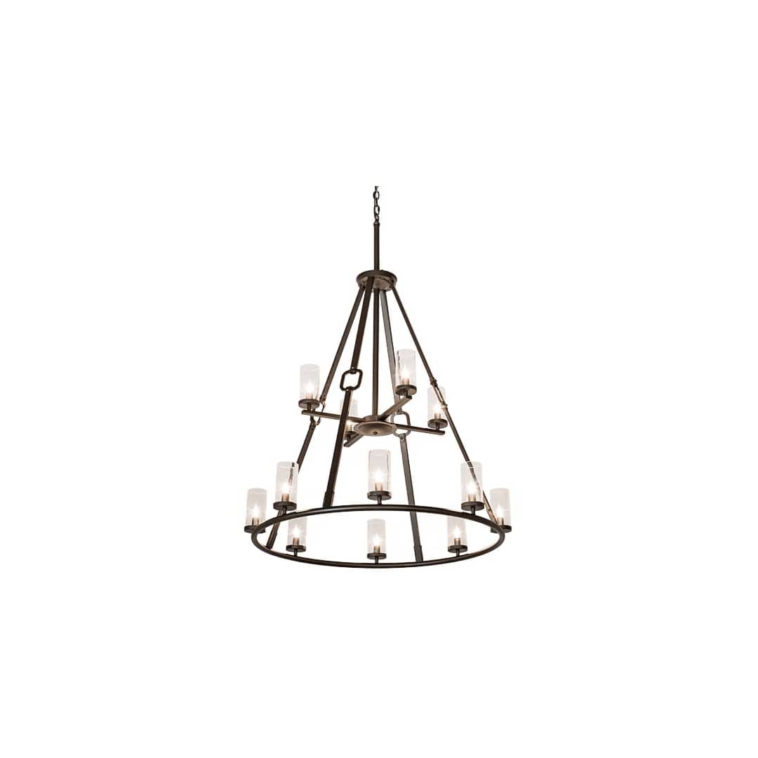 Loxley Hugo 12 Light 38" Wide Ring Chandelier