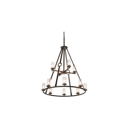 Loxley Hugo 12 Light 38" Wide Ring Chandelier