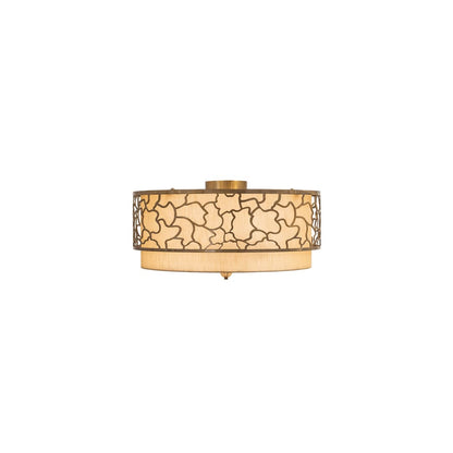 Deserto Seco 4 Light 27" Wide Semi-Flush Drum Ceiling Fixture