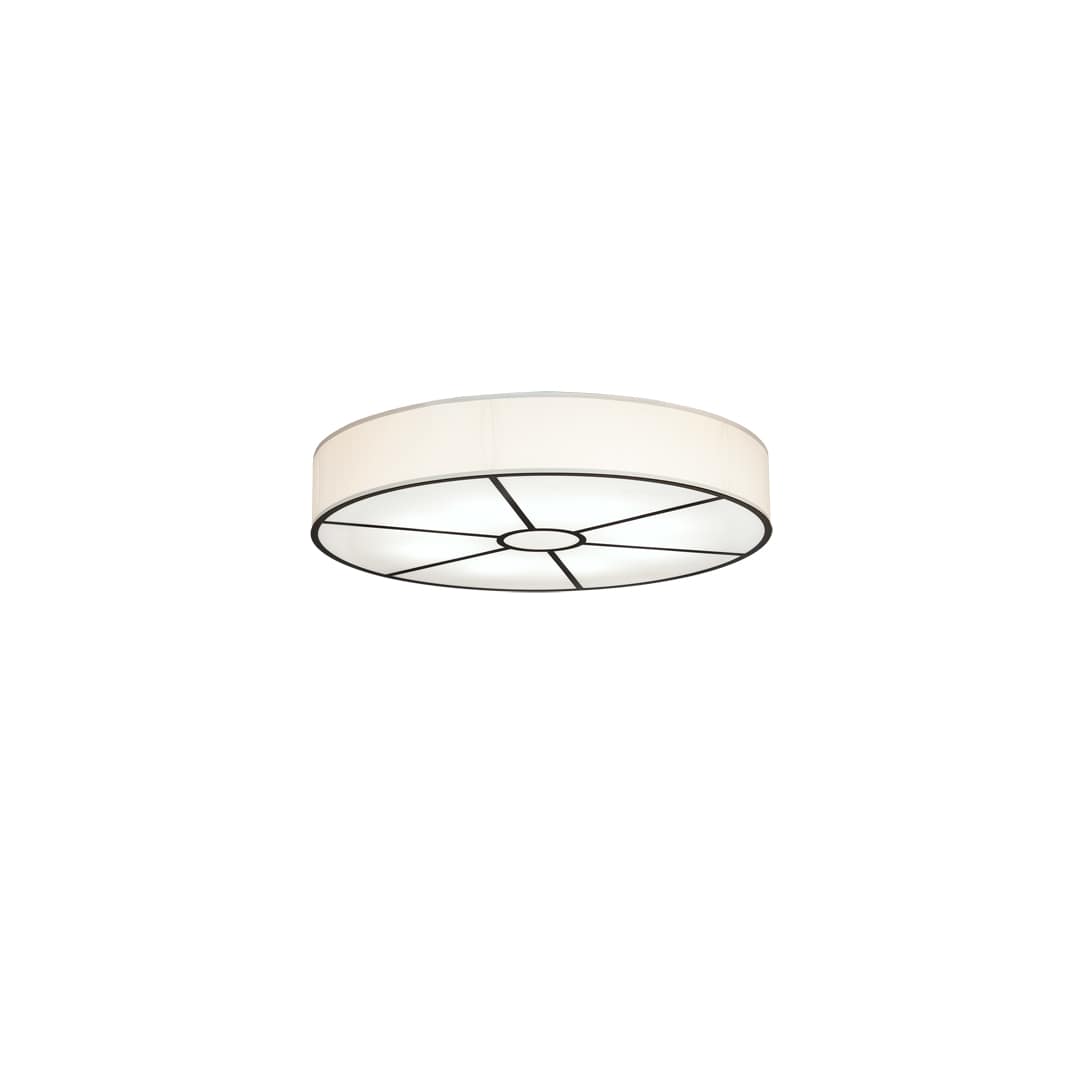 Cilindro 8 Light 48" Wide Semi-Flush Drum Ceiling Fixture - Timeless Bronze Finish