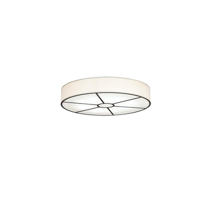 Cilindro 8 Light 48" Wide Semi-Flush Drum Ceiling Fixture - Timeless Bronze Finish