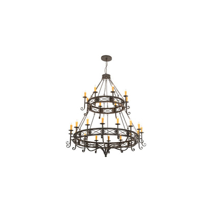 Gina 24 Light 72" Wide Taper Candle Style Chandelier