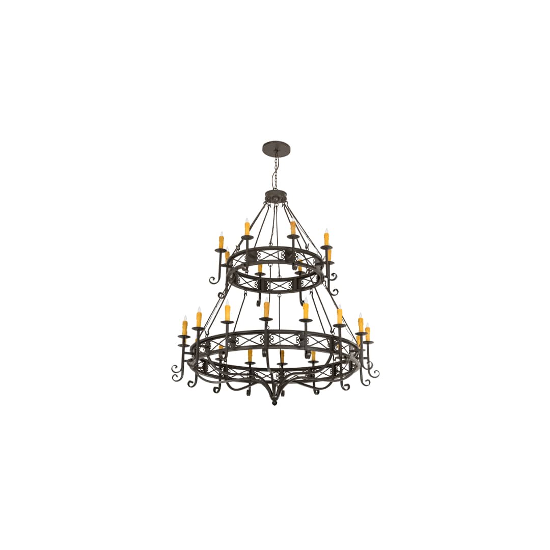 Gina 24 Light 72" Wide Taper Candle Style Chandelier