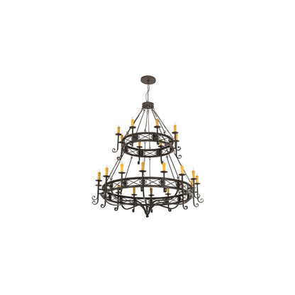 Gina 24 Light 72" Wide Taper Candle Style Chandelier