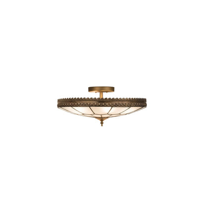 Vincent Honeycomb 6 Light 21" Wide Semi-Flush Bowl Ceiling Fixture