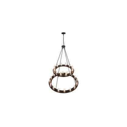Loxley 28 Light 60" Wide Ring Chandelier