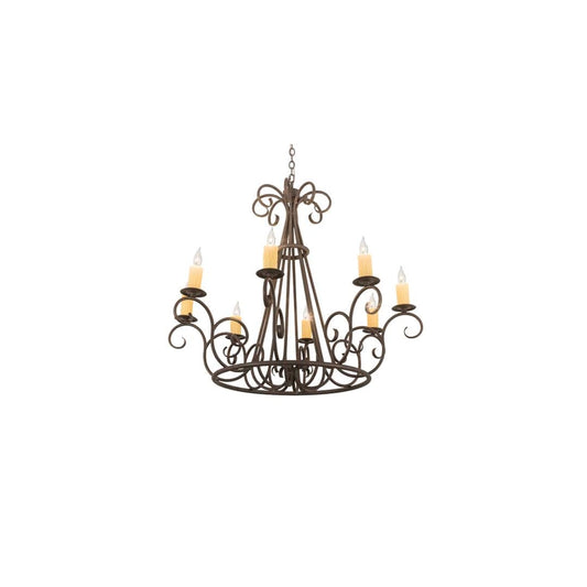 Marguerite 8 Light 42" Wide Taper Candle Style Chandelier