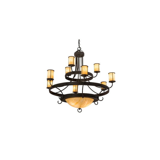 Nehring 12 Light 52" Wide Ring Chandelier