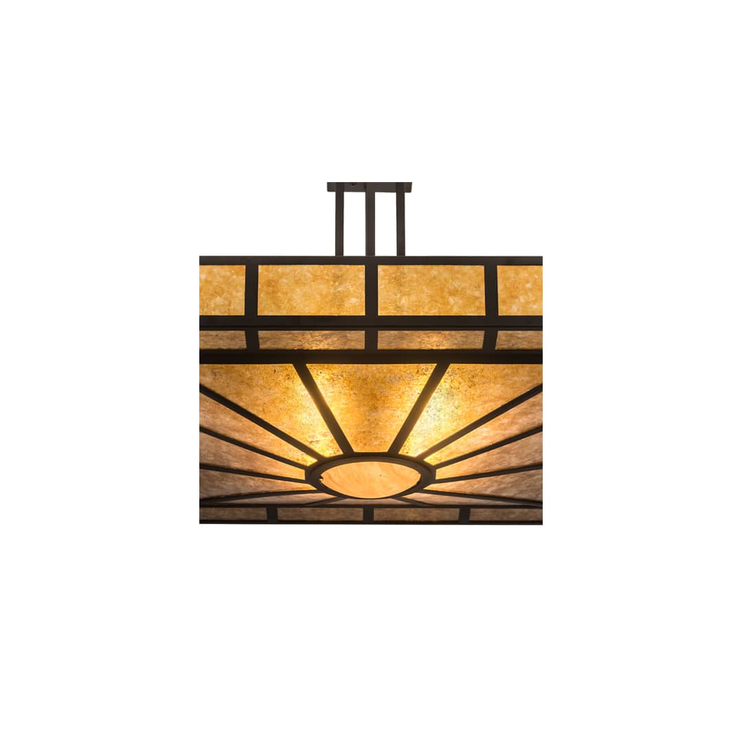 Mission Prime 4 Light 43" Wide Semi-Flush Square Ceiling Fixture