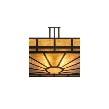 Mission Prime 4 Light 43" Wide Semi-Flush Square Ceiling Fixture