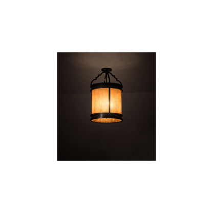 Wyant 4 Light 15" Wide Semi-Flush Ceiling Fixture - Timeless Bronze Finish