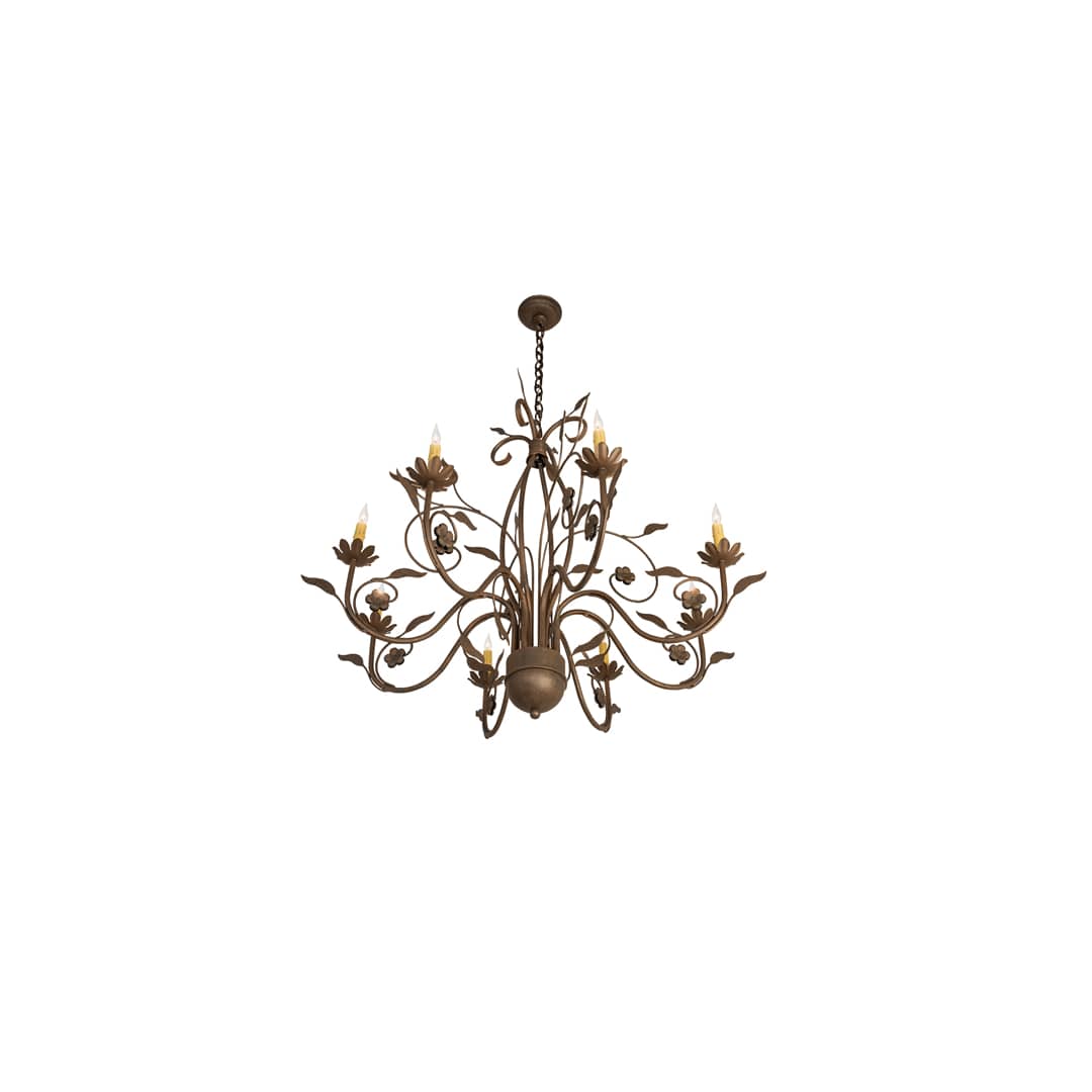 Bordeaux 8 Light 36" Wide Taper Candle Style Chandelier