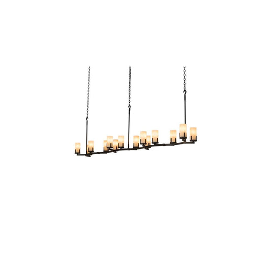 Long Cero 14 Light 24" Wide Linear Chandelier
