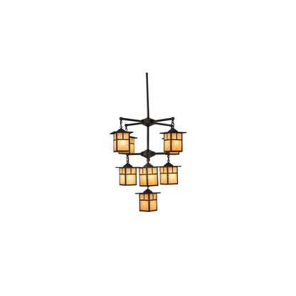 Hyde Park T Mission 9 Light 34" Wide Chandelier