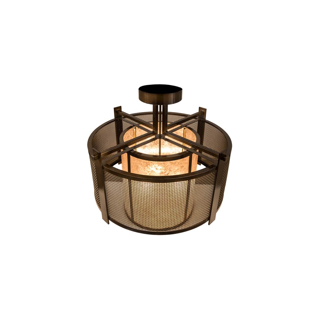 Cilindro 3 Light 30" Wide Semi-Flush Ceiling Fixture