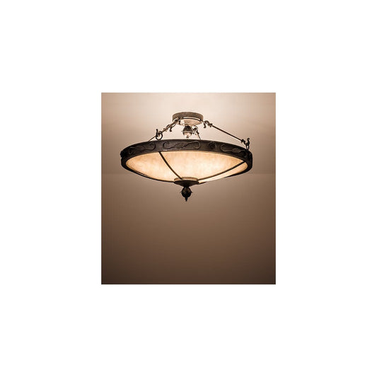 Arabesque 4 Light 26" Wide Semi-Flush Bowl Ceiling Fixture