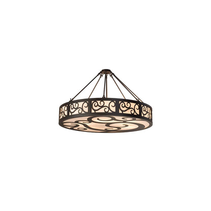 Dean 6 Light 48" Wide Semi-Flush Drum Ceiling Fixture