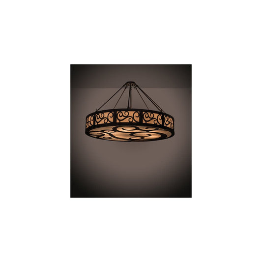 Dean 6 Light 48" Wide Semi-Flush Drum Ceiling Fixture