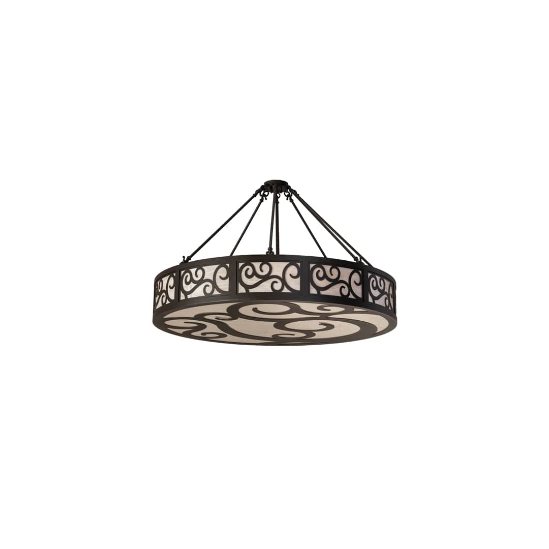 Dean 6 Light 48" Wide Semi-Flush Drum Ceiling Fixture