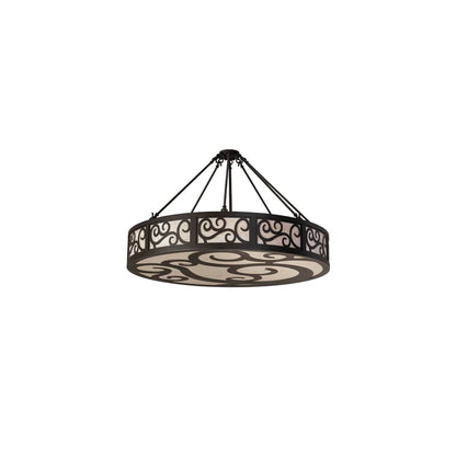 Dean 6 Light 48" Wide Semi-Flush Drum Ceiling Fixture