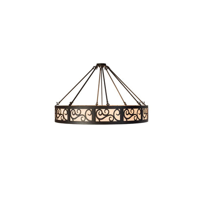 Dean 6 Light 48" Wide Semi-Flush Drum Ceiling Fixture