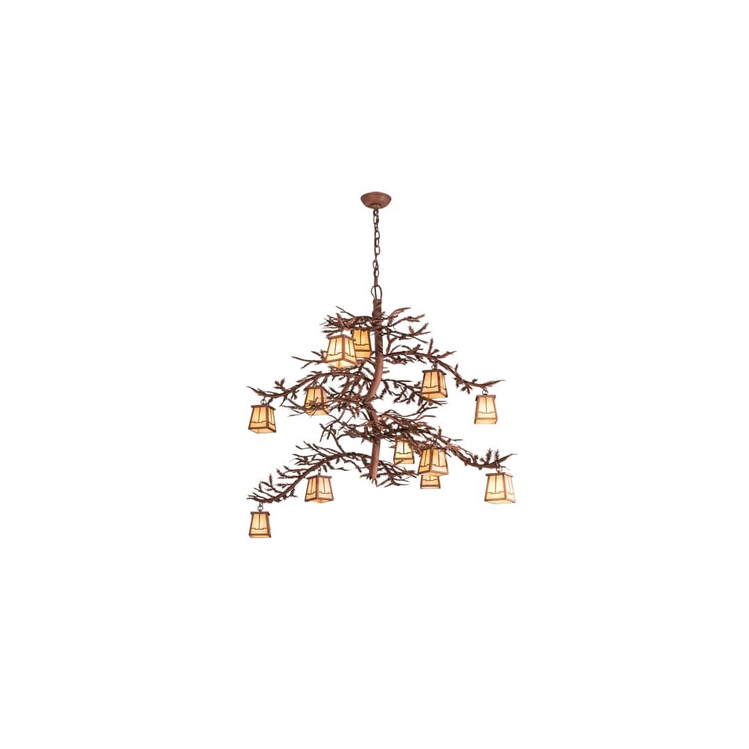 Pine Branch 12 Light 44" Wide Chandelier