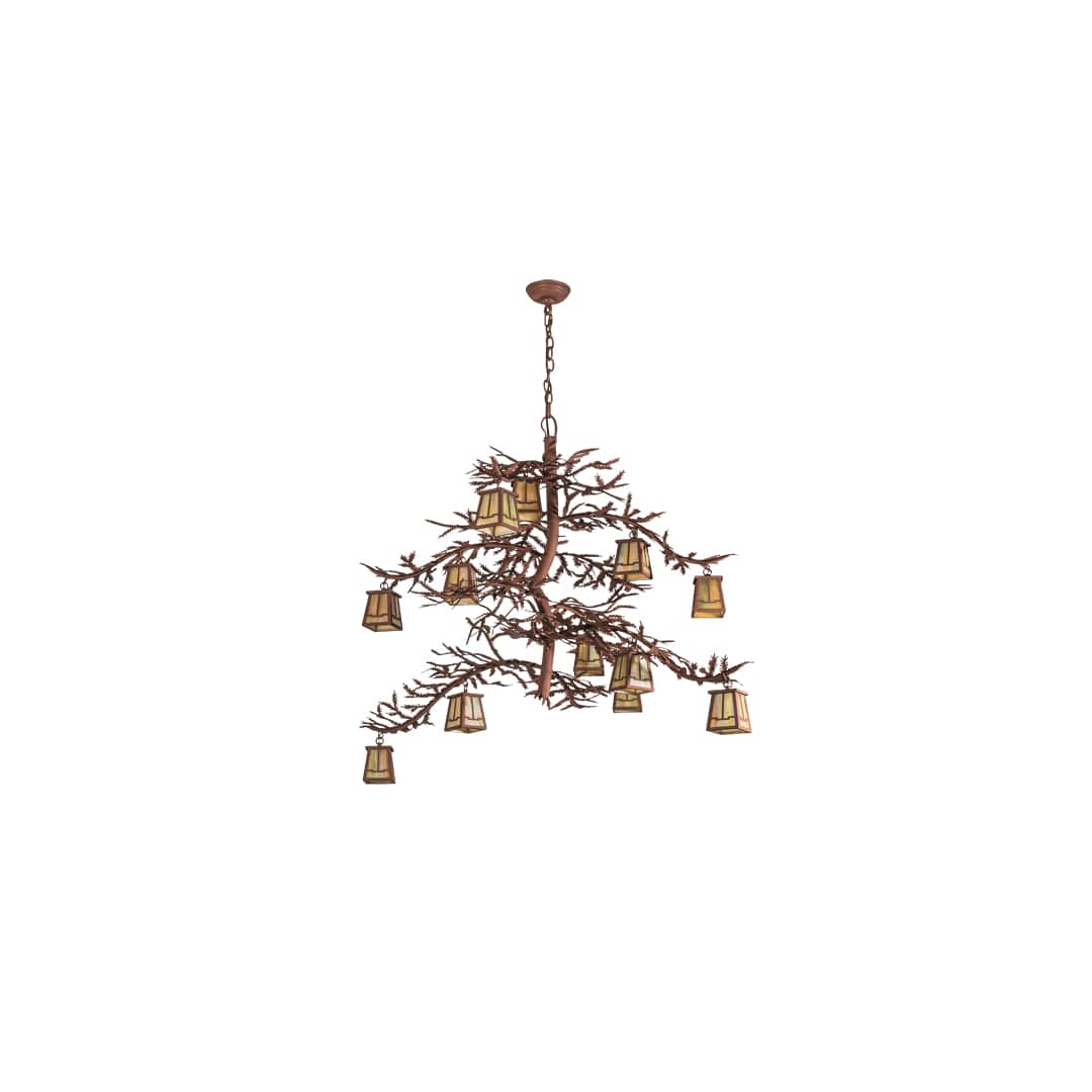 Pine Branch 12 Light 44" Wide Chandelier