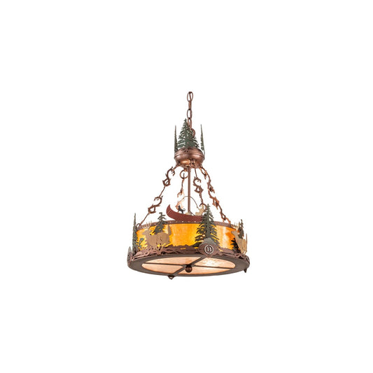 3 Light 16" Wide Pendant