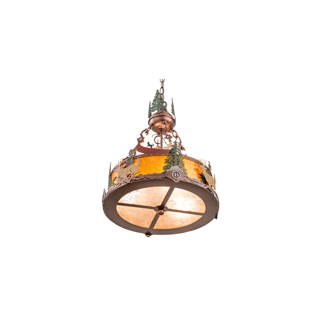3 Light 16" Wide Pendant