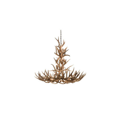 Antlers 12 Light 52" Wide Antler Candle Style Chandelier