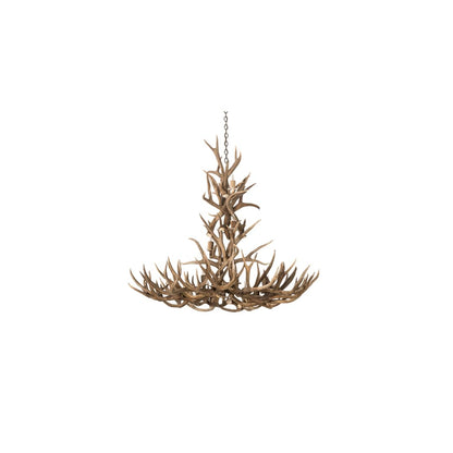 Antlers 12 Light 52" Wide Antler Candle Style Chandelier