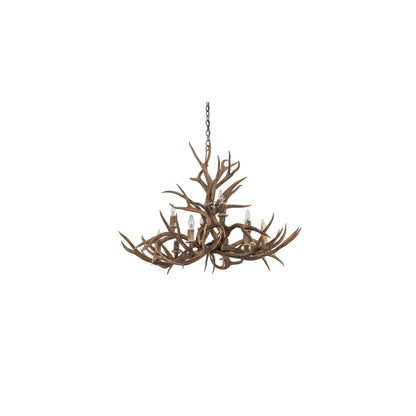 Antlers 10 Light 42" Wide Antler Candle Style Chandelier