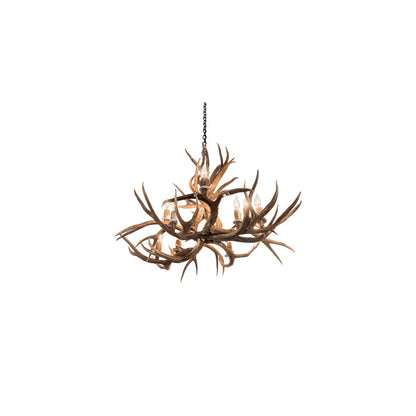 Antlers 10 Light 42" Wide Antler Candle Style Chandelier