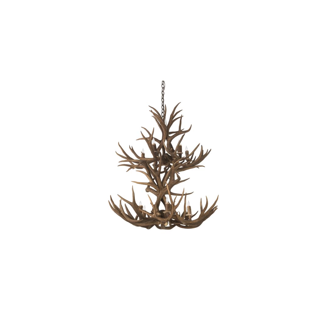 Antlers 12 Light 36" Wide Antler Candle Style Chandelier