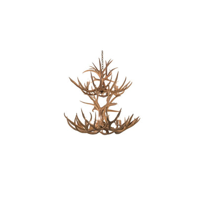 Antlers 12 Light 42" Wide Antler Candle Style Chandelier