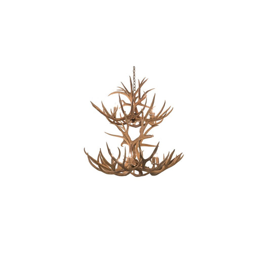 Antlers 12 Light 42" Wide Antler Candle Style Chandelier